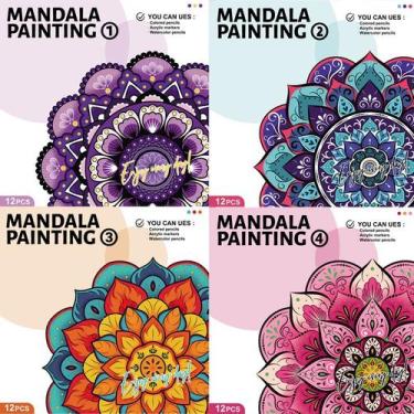 Imagem de Livro de colorir Mandala para adultos para alívio do estresse e relaxa