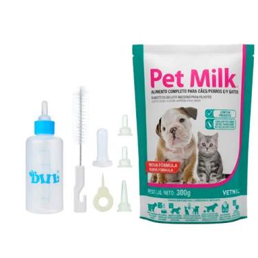 Imagem de Petmilk 300mg + Mamadeira para Pet - Vetnil