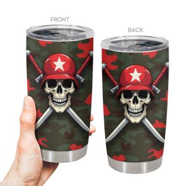 Imagem de Caneca de viagem Oasisdream Tumbler 600ml de aço inoxidável com tampa