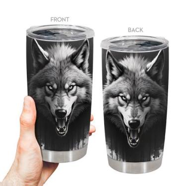 Imagem de Caneca de viagem Oasisdream Tumbler 600ml de aço inoxidável com tampa