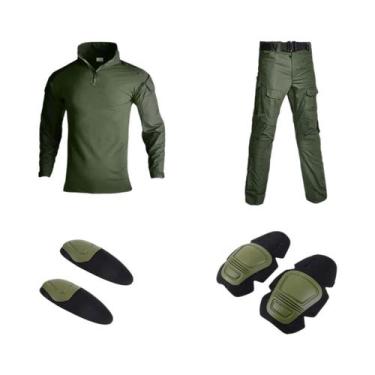 Imagem de Conjuntos Táticos Verdes Masculinos Para Uso Externo, Uniformes Resist