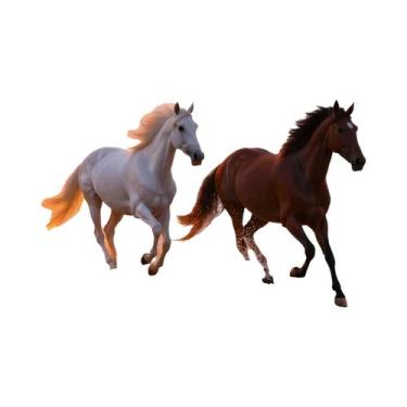 Imagem de Pintura Diamante Cavalo Ao Pôr Do Sol, Mosaico Completo Quadrado E Red