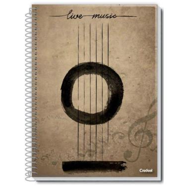 Imagem de Caderno De Música Universitário Espiral 96 Folhas Credeal