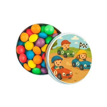 Imagem de Latinha Lembrancinha Personalizada Kart Infantil