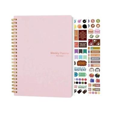 Imagem de Bloco De Notas Semanal A5 Com 52 Páginas Para Planejamento, Material E