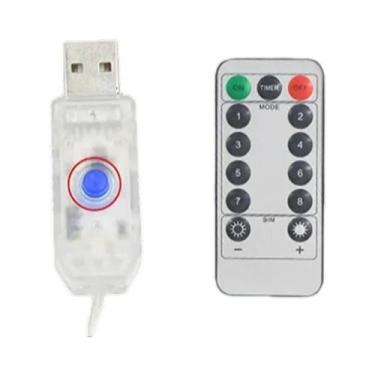 Imagem de Luzes De Natal LED USB Do Papai Noel Com 8 Modos De Piscar, Luz Decora