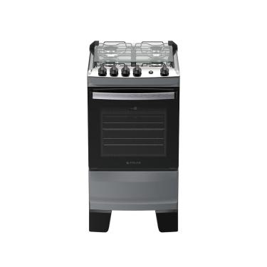 Imagem de Fogão 4 bocas Atlas Agile Up Automático Mesa Inox Titanium