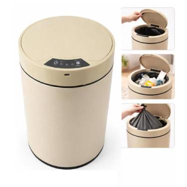 Imagem de Lixeira automatica sensor 8 litros inteligente recarregavel luxo champ