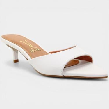 Imagem de Tamanco Vizzano Salto Baixo Feminina - Off White - 38, 38
