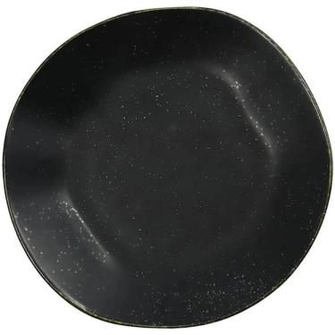 Imagem de Prato Fundo Ryo Volcano 1 Peça Porcelana Ondulado para Massas Preto