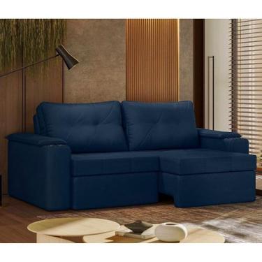 Imagem de Sofá Retrátil e Reclinável 3 Lugares com Porta Copos 230cm Tobago Yesc