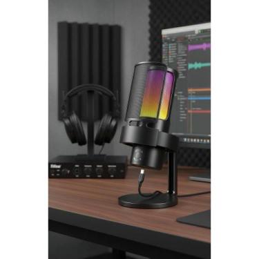 Imagem de Microfone USB Condensador RGB para Streaming Profissional - Congratula