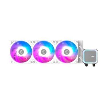 Imagem de Water Cooler MSI MAG Coreliquid A13, ARGB, 360mm, Intel e AMD, Branco - MAG CORELIQUID...