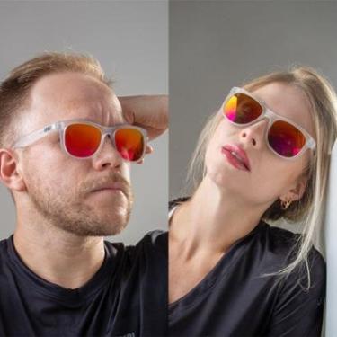 Imagem de Óculos HUPI Hype Cristal Lente Vermelho Espelhado-Unissex