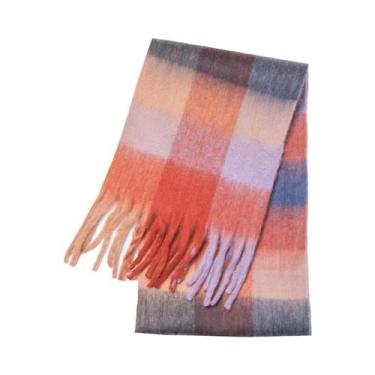 Imagem de Cachecol De Luxo Feminino Em Cashmere, Pashmina Grossa E Quente, Lenço