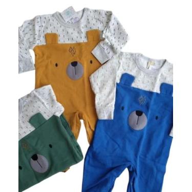 Imagem de Macacão bebê inverno ursinho - Roupa de bebê - Hrradinhos, Azul, M