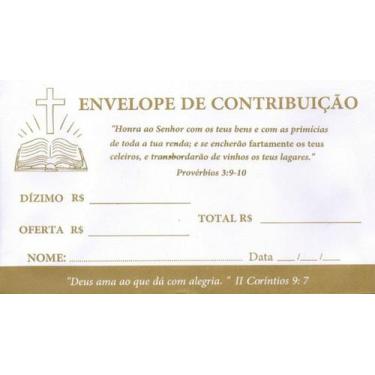 Imagem de Envelope de dizimo - dourado com 100 in - MANGRICH
