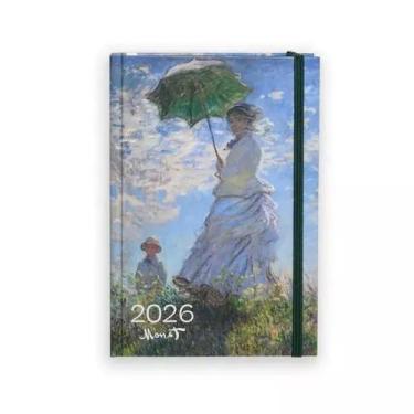 Imagem de Agenda 2026 claude monet semanal mini mulher com sombrinha - Teca