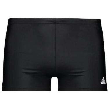 Imagem de Sunga Adidas Block Boxer - Preta/cinza, Cinza claro, Preto, P