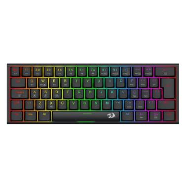 Imagem de Teclado Mecânico Gamer Redragon Anivia Pro RGB Preto 60% Switch Azul L