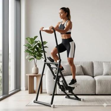 Imagem de Escada Caminhada Dobrável Exercício Fitness Máquina De Escalada Simula