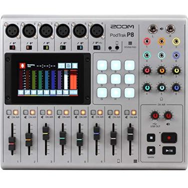 Imagem de Zoom PodTrak Gravador de podcast P8, 6 entradas de microfone, 6 saídas de fone de ouvid...