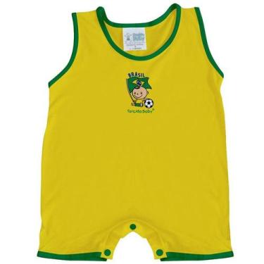 Imagem de Macacão Regata Bebê do Brasil - 026 - Torcida Baby