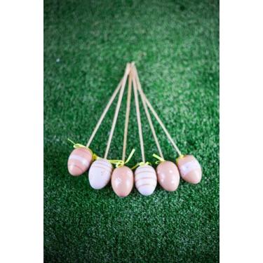Imagem de Pick Ovos Decor 6cm c/6 Páscoa - Tok da Casa