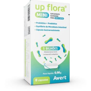 Imagem de Up Flora Mini Avert Equilíbrio Intestinal Cães Gatos 8 Cápsulas