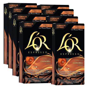 Imagem de Cápsulas de Espresso L'OR Caramelo 80 Unidades Compatíveis