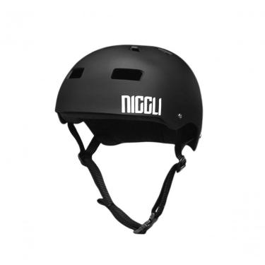 Imagem de Capacete Niggli Pró para Patins Skate e BMX com Absorção de Impactos Preto