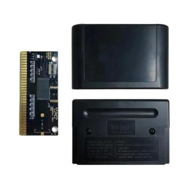 Imagem de Cartão PCB Dourado Regravável Sega Megadrive Genesis Com Tecnologia KY