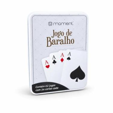Imagem de Jogo de Baralho 2 Jogos com 54 Cartas Cada Moment - Lua Mística