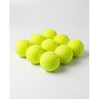 Imagem de Kit 3 Bolas De Tênis Amarelas Para Prática Esportiva E Treinos - Genér