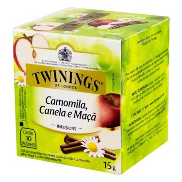 Imagem de Chá Twinings Misto Camomila, Canela e Maçã 15g - caixa com 10 unid 