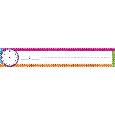 Imagem de ASHLEY PRODUCTIONS - Insercoes de tabela de bolso, cartoes de agendamento/faixa de frase, 5 x 30 cm, costura de serapilheira, pacote com 12