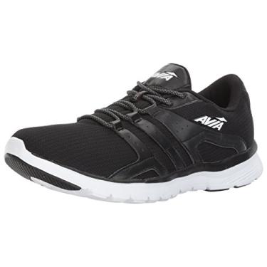 Imagem de Avia Avi-Mania Tênis de corrida masculino, Preto/branco, 8