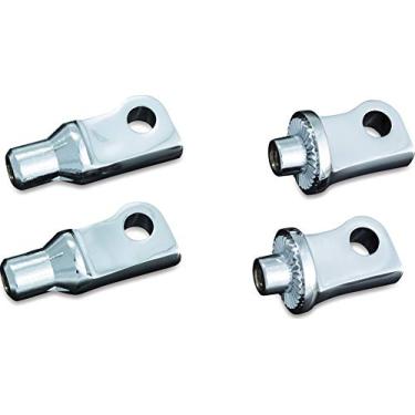 Imagem de Kuryakyn 8884 adaptadores macho estriados para peg frontais e pisos: motocicletas Harley-Davidson XL 2010-19, cromadas, 1 par