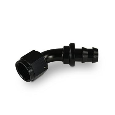 Imagem de Kraken Automotive - 6AN 45 graus com trava de pressão/extremidade de mangueira preta