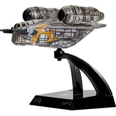 Imagem de Hot Wheels Star Wars Starships Select, Premium Replica of Razor Crest, Moveable Parts, Premium Stand, Gift for Adult Collectors