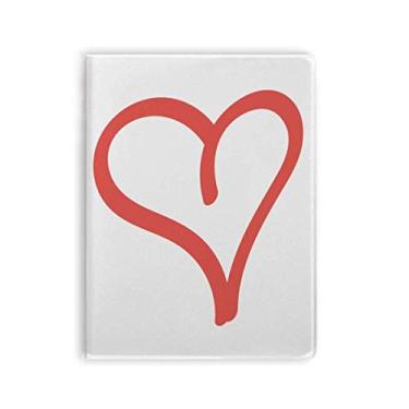 Imagem de Caderno em forma de coração para dia dos namorados, capa de goma