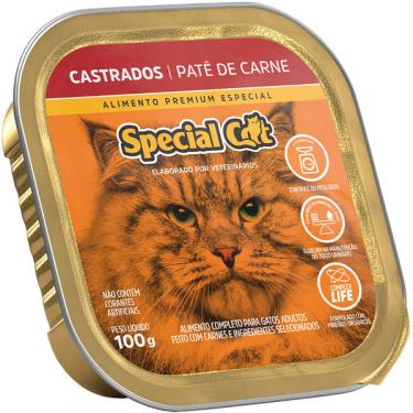Imagem de Ração Úmida Patê Special Cat Patê Carne para Gatos Castrados - 100 g