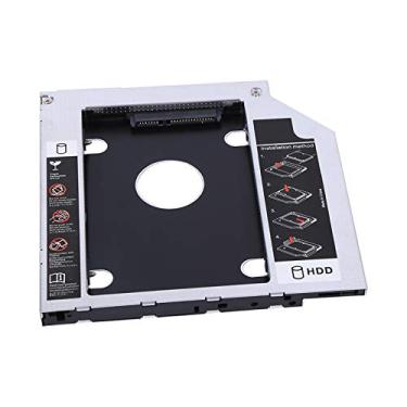 Imagem de Organizador de Disco Rígido ótico, Compartimento de Disco Rígido SATA HDD SSD de 9,5 Mm de Alumínio SATA HDD SSD Adaptador de DVD ótico, Suporta Disco Rígido SDD 2,5 HDD/SATA/SATAII