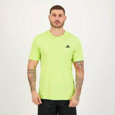Imagem de Camiseta Adidas Essentials Base Verde Fluorescente
