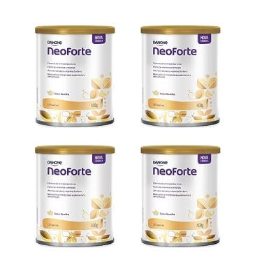 Imagem de Kit 4 Latas Fórmula Infantil Neoforte 400g - Sabor Baunilha - Promoção