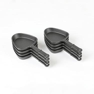 Imagem de HAWOK Frigideiras pré-temperadas em formato de triângulo, frigideiras de queijo para churrasco, frigideiras de queijo, pratos de raclette (8 peças)