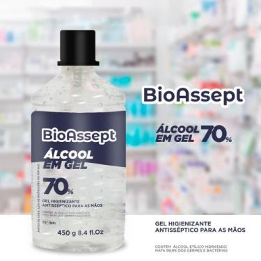 Imagem de Álcool Em Gel 70 Antisséptico Higienizador De Mãos Bioassept 450G. - B