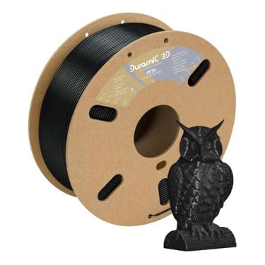 Imagem de Filamento de impressão 3D PETG durâmico 1,75 mm, filamento de impressão 3D com superfície de construção 200 x 200 mm, carretel de 1 kg (2,2 lbs), precisão dimensional +/- 0,05 mm, Preto, 1 Pack