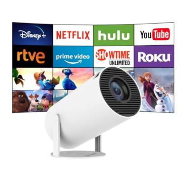 Imagem de Mini Projetor Portátil 4k Full Hd Smart Wifi Bluetooth Cinema Hy300