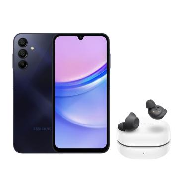 Imagem de Celular Samsung A15 5G (256GB) - Azul Escuro + Galaxy Buds FE - Grafite